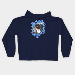 YIN YANG FISH,SYMBOL OF HARMONY Kids Hoodie